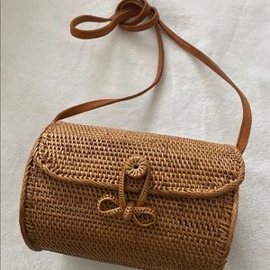 Rattan Crossbody Bag